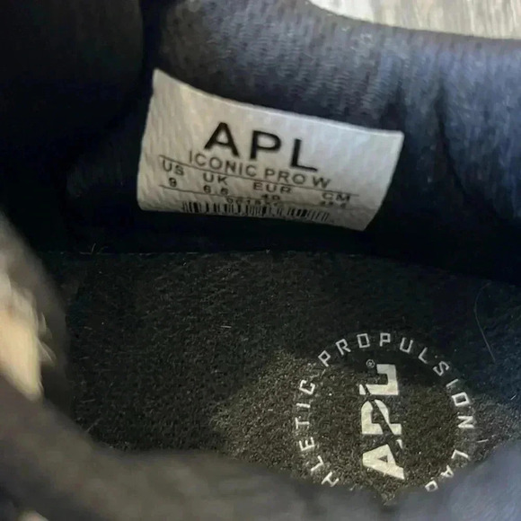 Apl Shoes Athletic Zebra Print Iconic Pro Hair Calf Sneakers Size 9 Womens - Picture 6 of 7